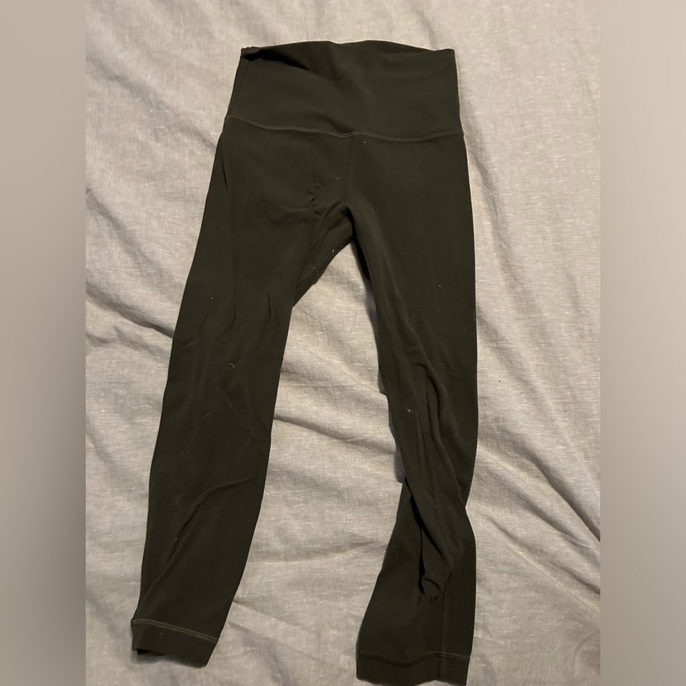 Lululemon align leggings Olive green cropped leggings